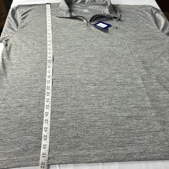 CHAMPIONS Quarter Zip Authentic Athleticwear Gray Pullover Top Big and Tall - Picture 8 of 8